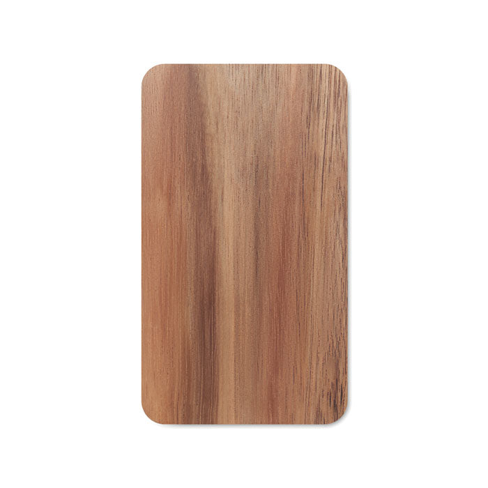 Wireless Charging Powerbank in Acacia Wood