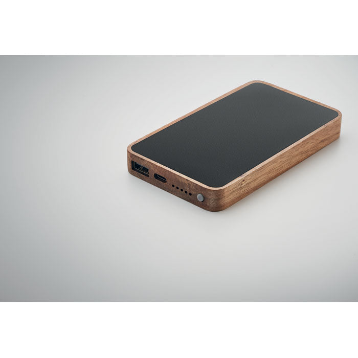 Wireless Charging Powerbank in Acacia Wood