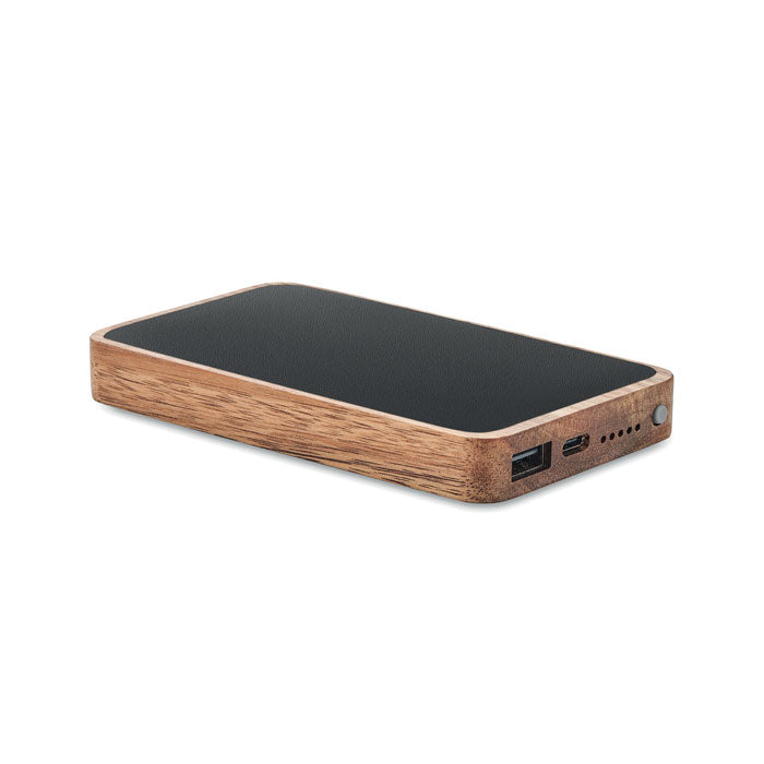 Wireless Charging Powerbank in Acacia Wood