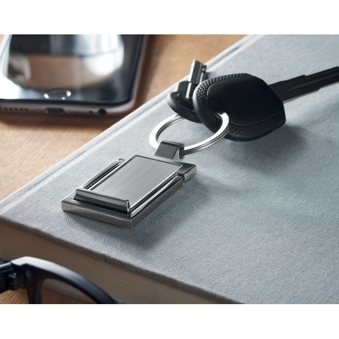 Metal Keyring with Phone Stand