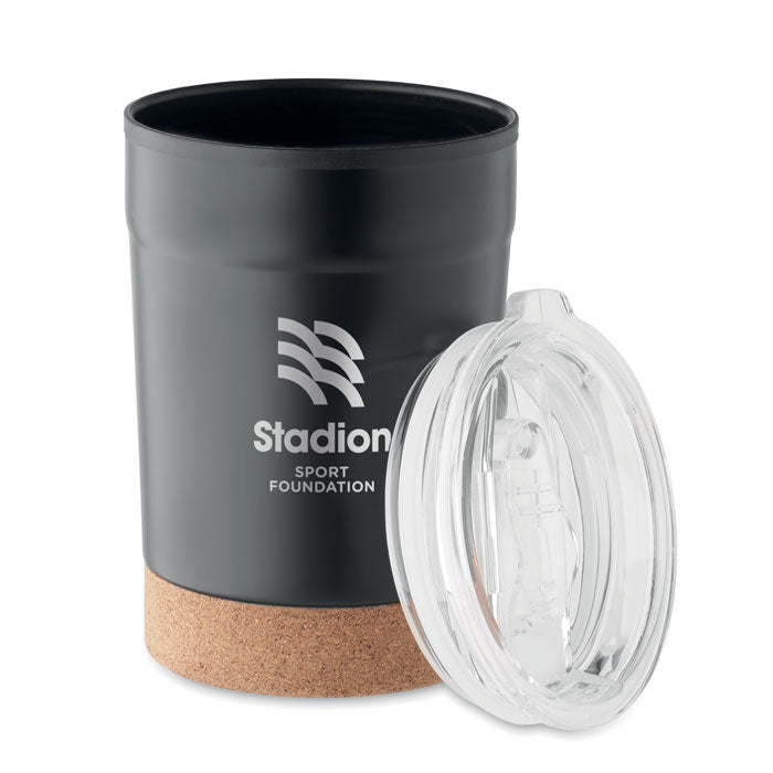 300ml Double Walled Tumbler with Cork Base