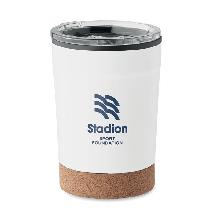 300ml Double Walled Tumbler with Cork Base