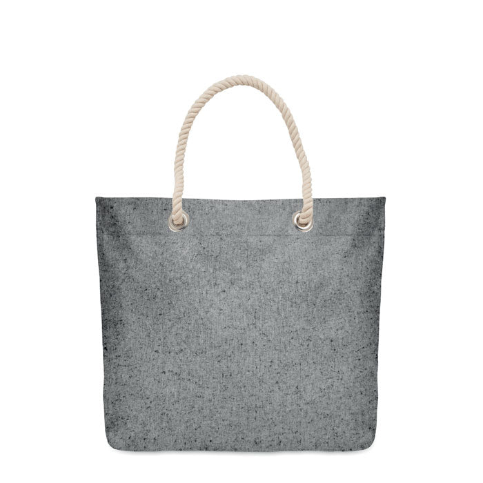Cord Handle Beach Bag in Cotton