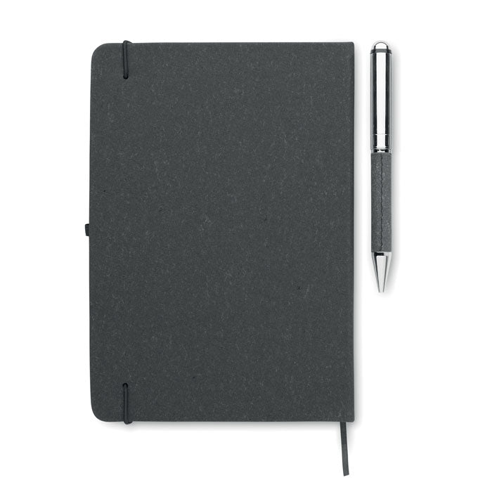 Recycled Leather Notebook Gift Set