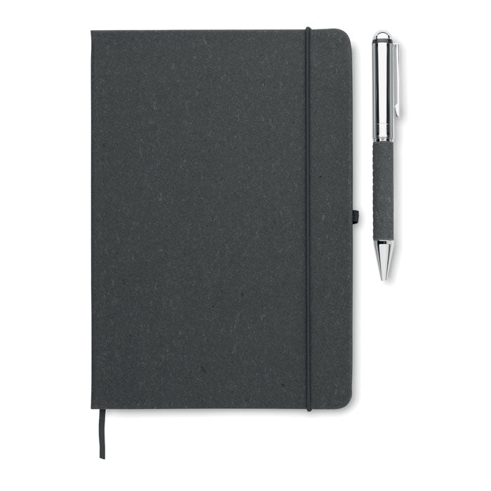 Recycled Leather Notebook Gift Set