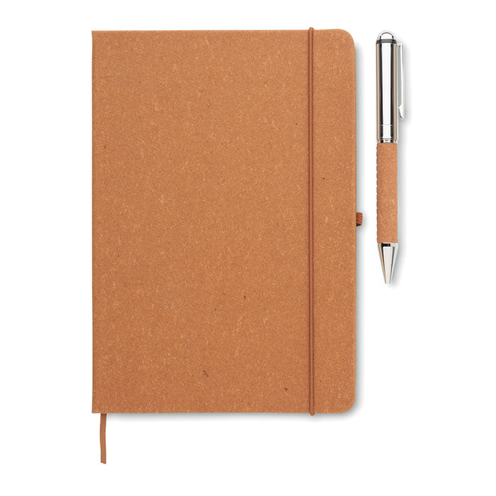 Recycled Leather Notebook Gift Set