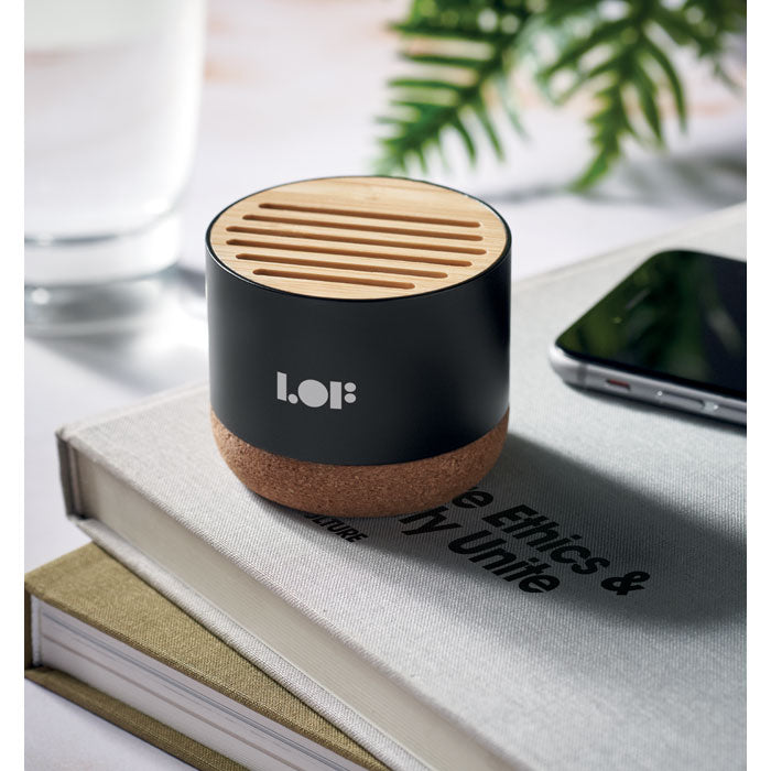 Cork and Aluminium Wireless Speaker