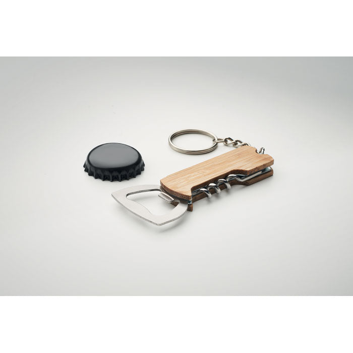 Bamboo Pocket Multi Tool Set Keyring