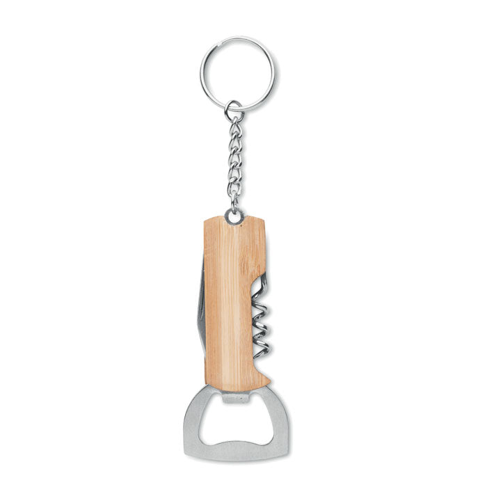 Bamboo Pocket Multi Tool Set Keyring
