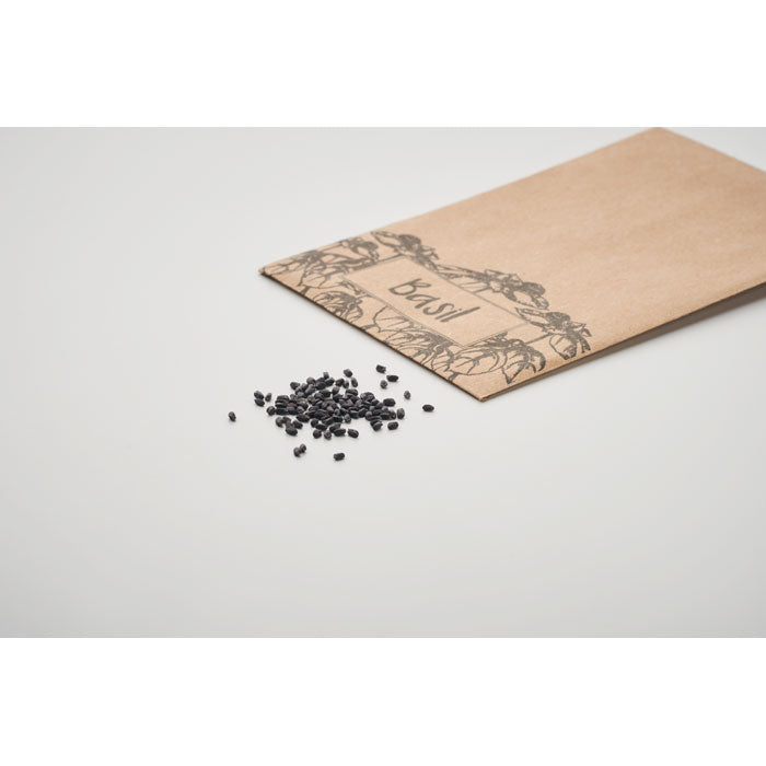 Basil Seeds in Craft Envelope