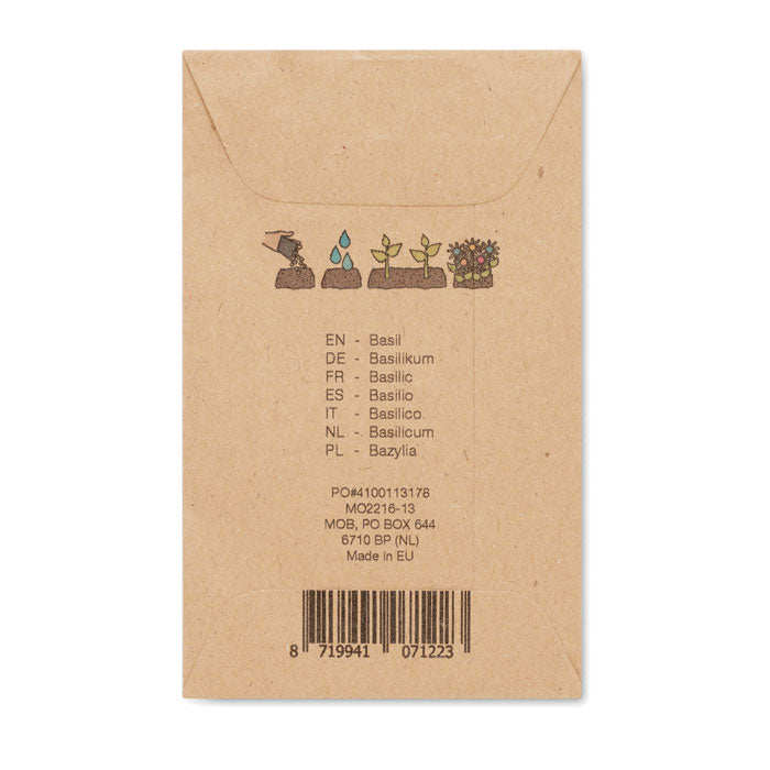 Basil Seeds in Craft Envelope
