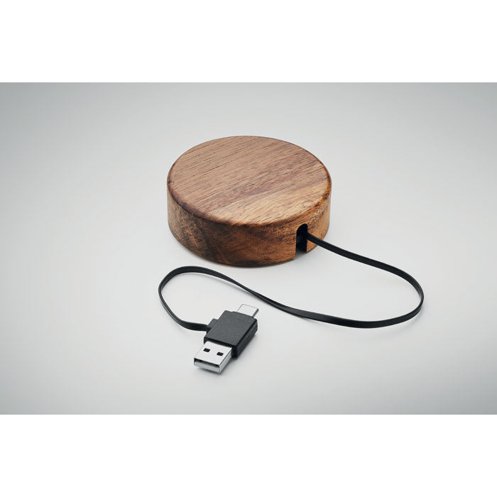Wireless Charger in Acacia Wood
