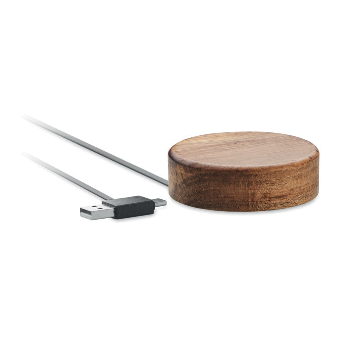 Wireless Charger in Acacia Wood