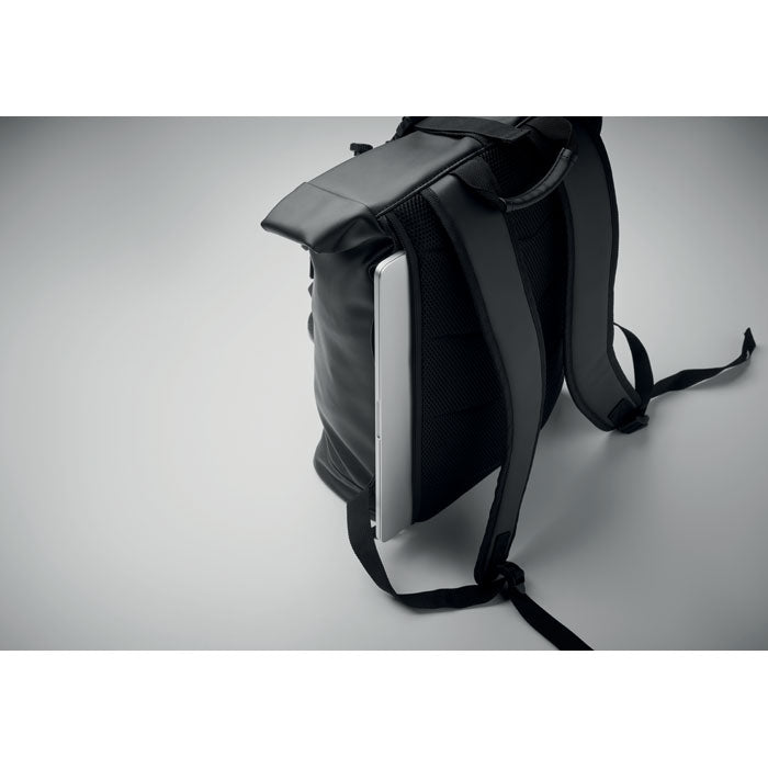 PU Rolltop Laptop Backpack