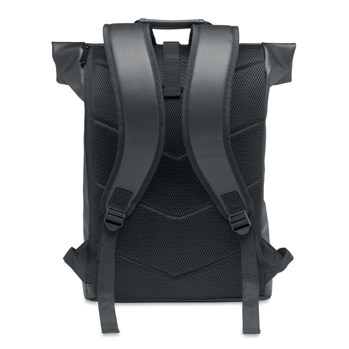 PU Rolltop Laptop Backpack
