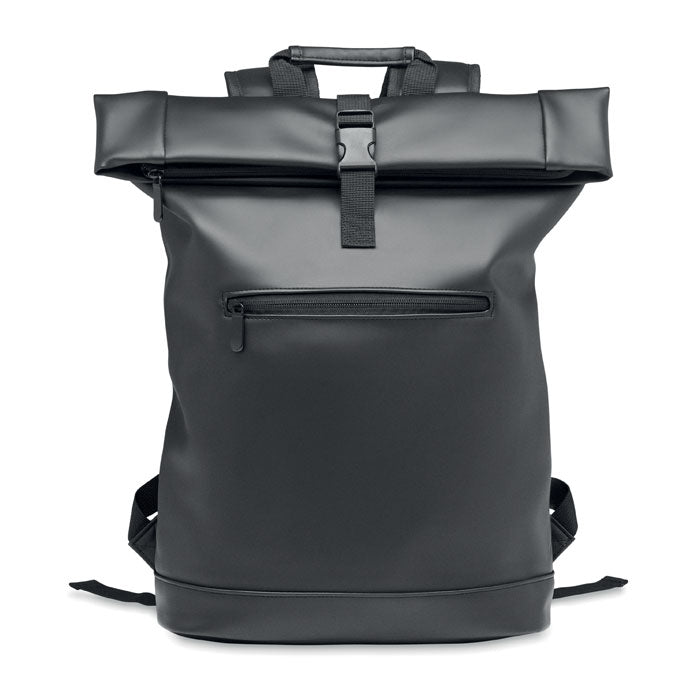 PU Rolltop Laptop Backpack