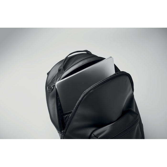 15 Inch Padded PU Laptop Backpack