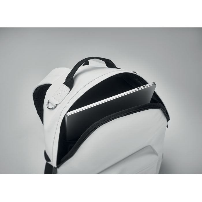 15 Inch Padded PU Laptop Backpack