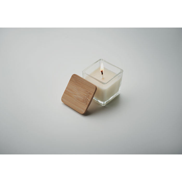Square Shaped Fragranced Wax Candle