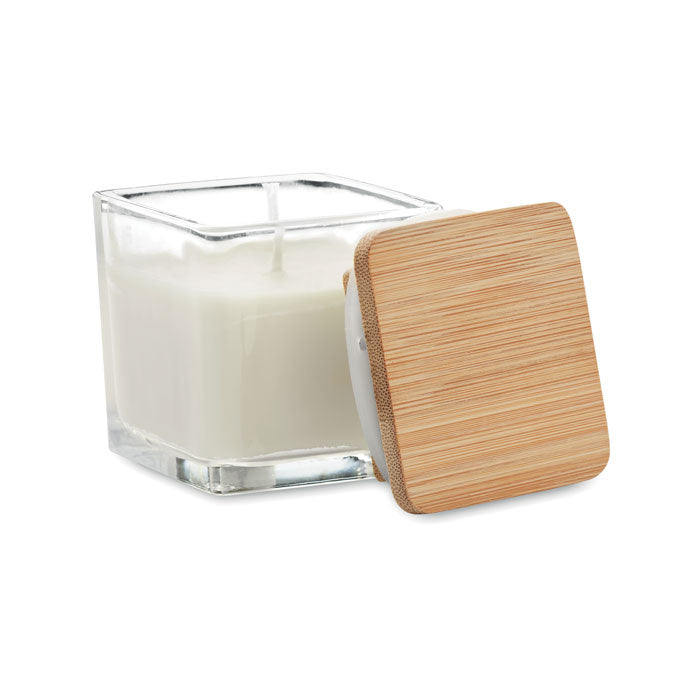 Square Shaped Fragranced Wax Candle