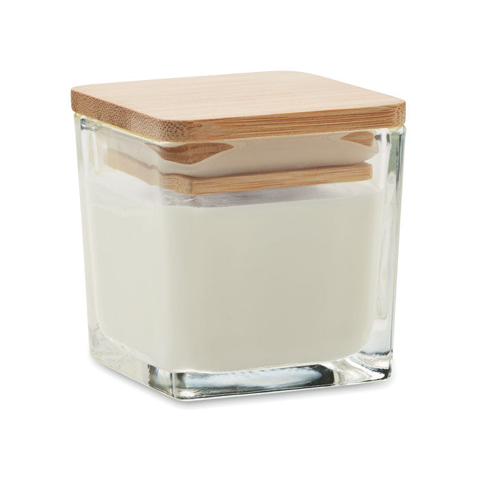 Square Shaped Fragranced Wax Candle