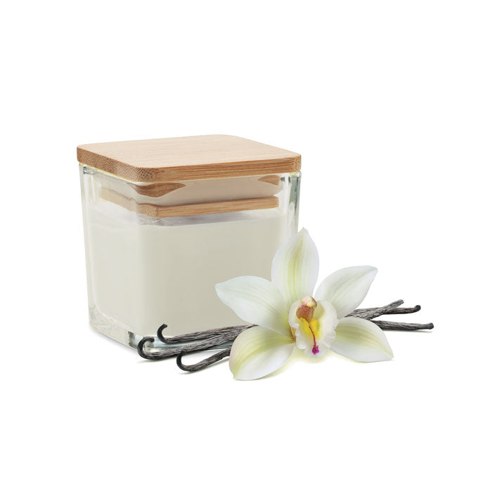 Square Shaped Fragranced Wax Candle