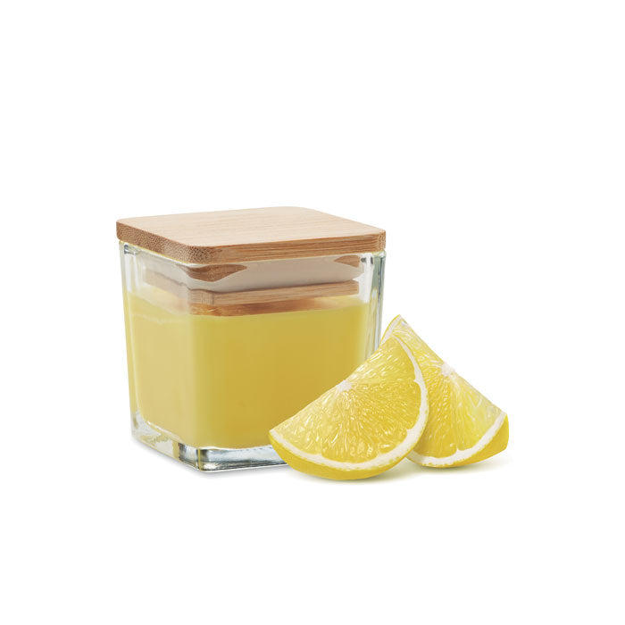 Square Shaped Fragranced Wax Candle