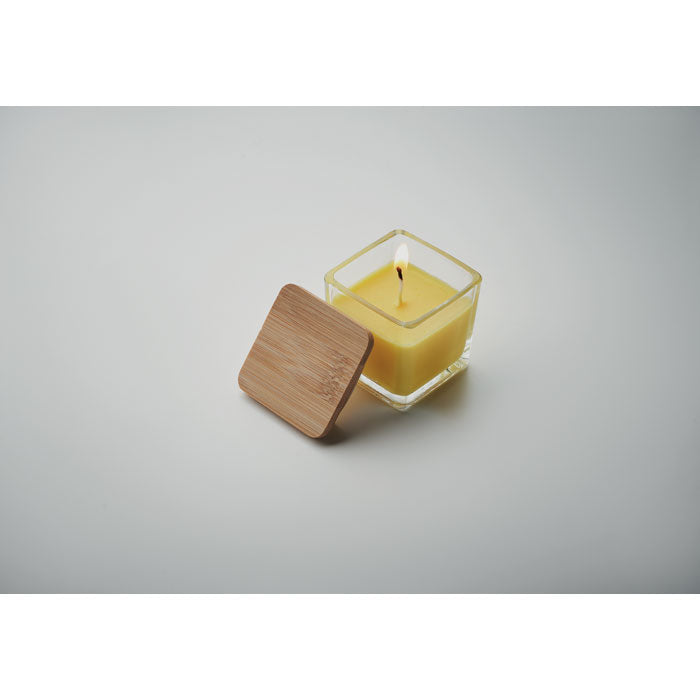 Square Shaped Fragranced Wax Candle