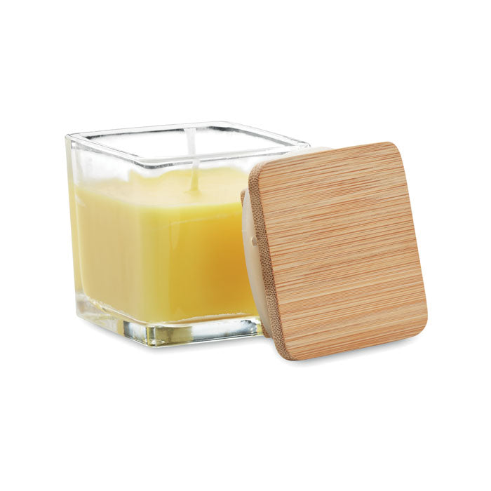 Square Shaped Fragranced Wax Candle
