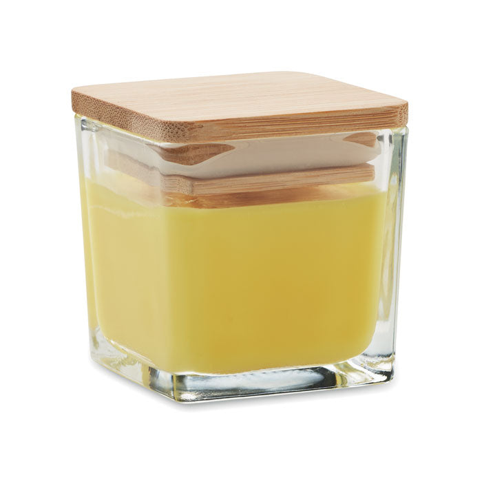 Square Shaped Fragranced Wax Candle