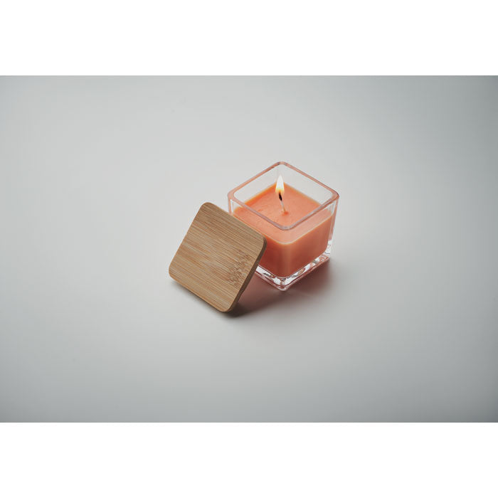 Square Shaped Fragranced Wax Candle