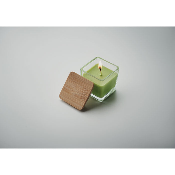 Square Shaped Fragranced Wax Candle