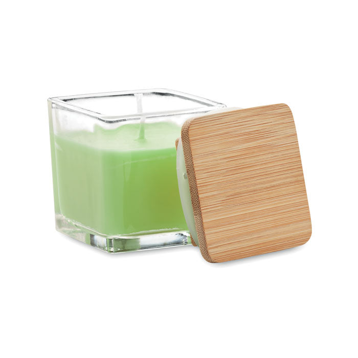 Square Shaped Fragranced Wax Candle