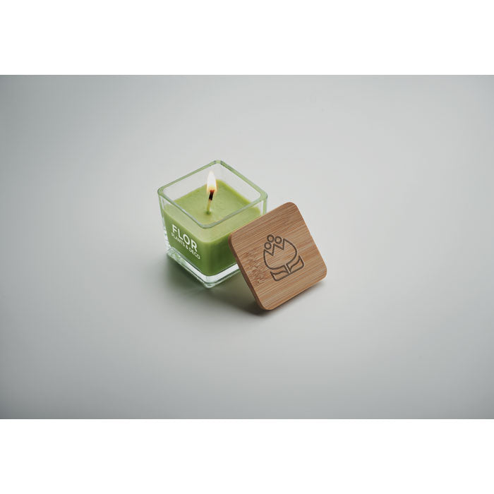 Square Shaped Fragranced Wax Candle