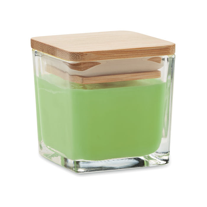Square Shaped Fragranced Wax Candle