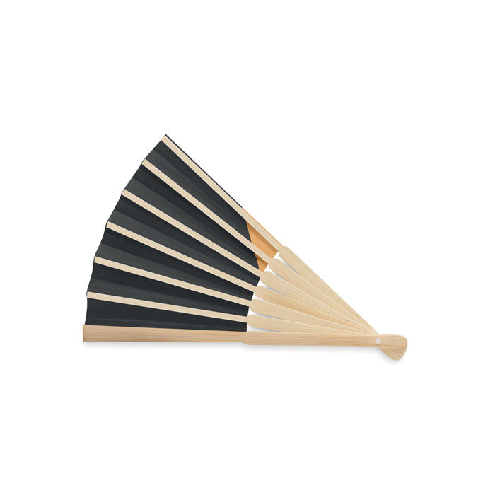 Manual Bamboo Fan with Flag Design