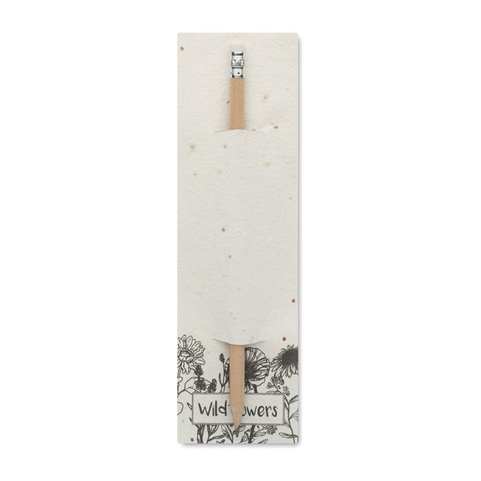 Natural Wood Pencil in Seed Paper Pouch