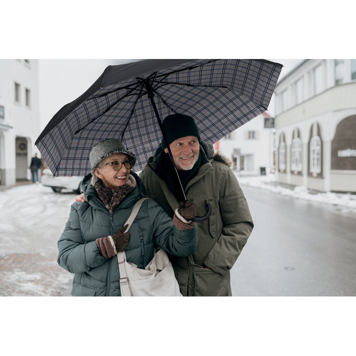 23 Inch Chequered Windproof Umbrella