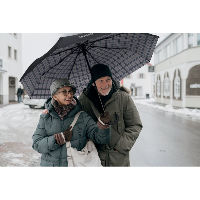 23 Inch Chequered Windproof Umbrella