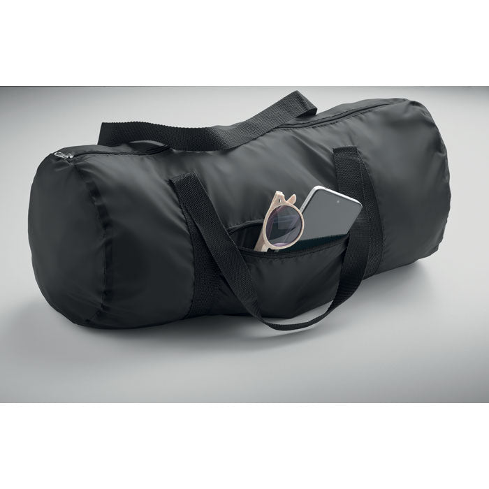 Duffle Bag in Polyester with Front Zip Pocket