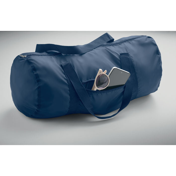 Duffle Bag in Polyester with Front Zip Pocket