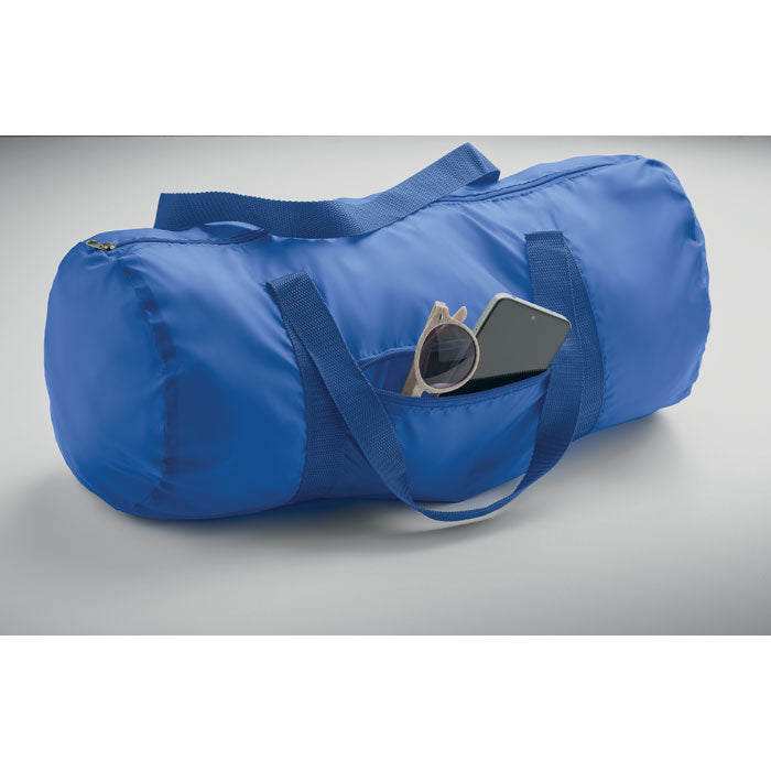 Duffle Bag in Polyester with Front Zip Pocket