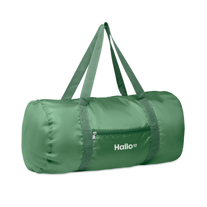 Duffle Bag in Polyester with Front Zip Pocket