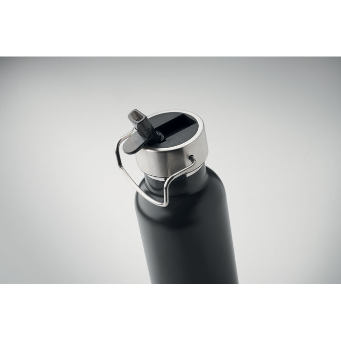600ml Double Walled Drinks Bottle and Straw