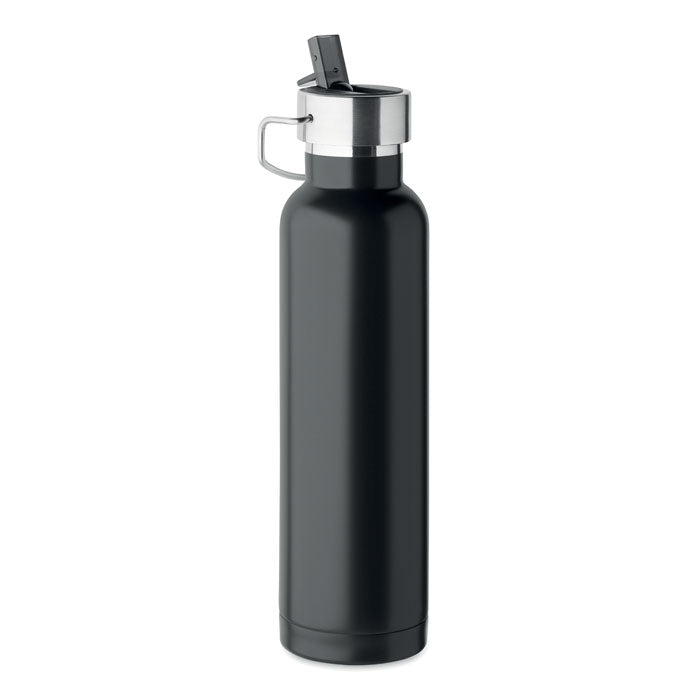 600ml Double Walled Drinks Bottle and Straw