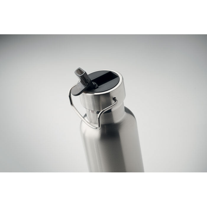 600ml Double Walled Drinks Bottle and Straw