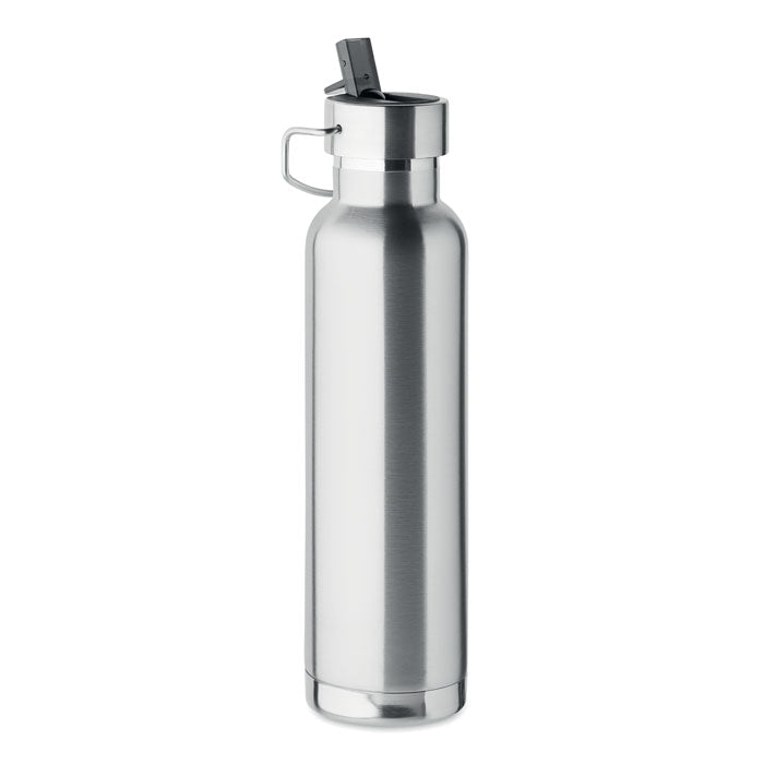 600ml Double Walled Drinks Bottle and Straw