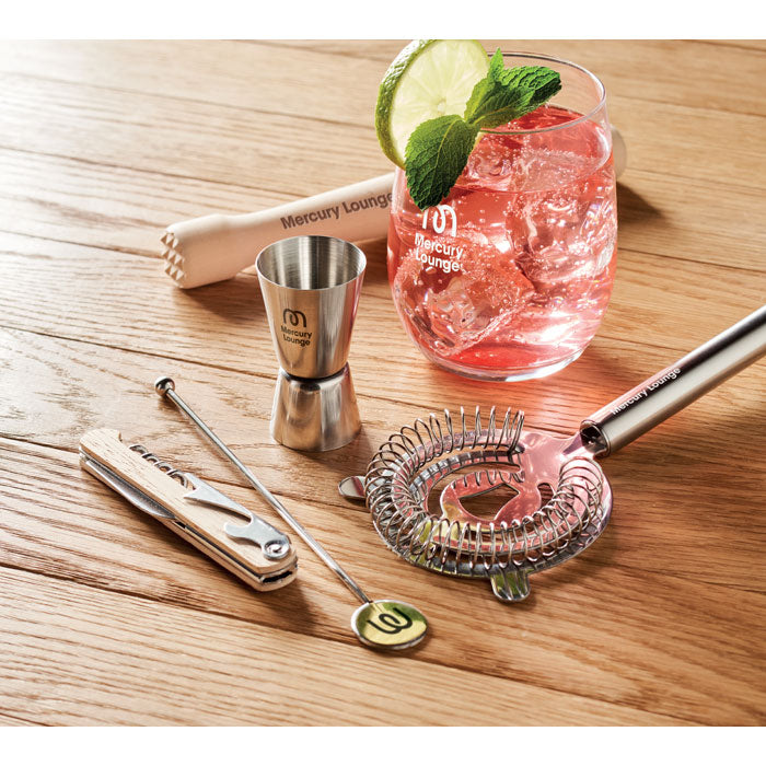 Cocktail Making Kit in Cotton Pouch.