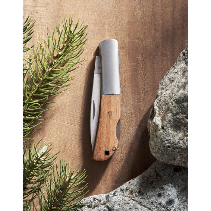 Foldable Knife in Acacia Wood