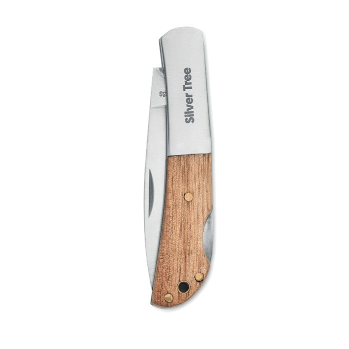 Foldable Knife in Acacia Wood
